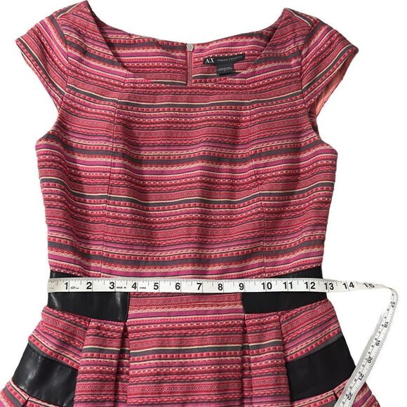 A/X Armani Echange Cap Sleeve Pleated Dress Size 2 - Picture 9 of 16